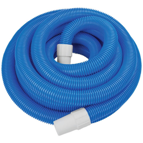 Floating pool vacuum hose with nozzle