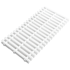 OVERFLOW GRATING RIGID WHITE